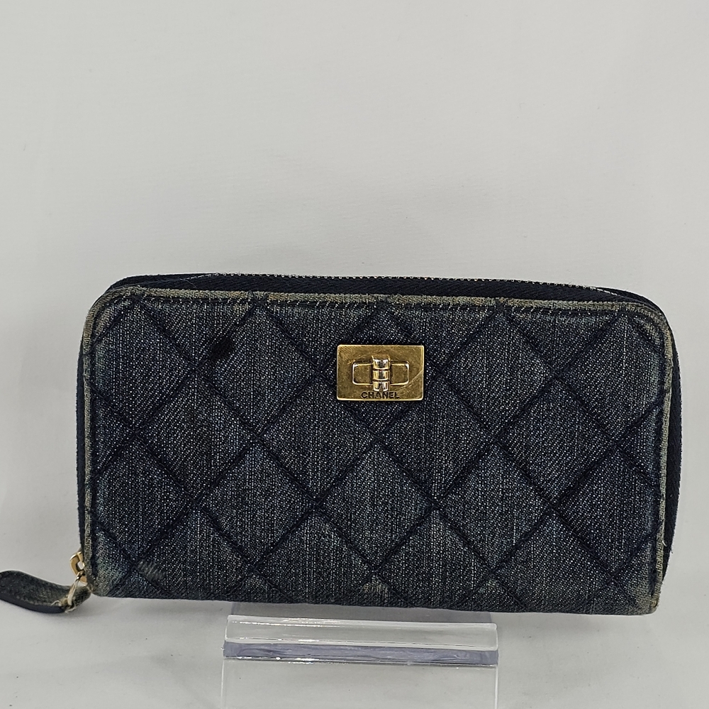 Chanel Demim Matelasse Wallet